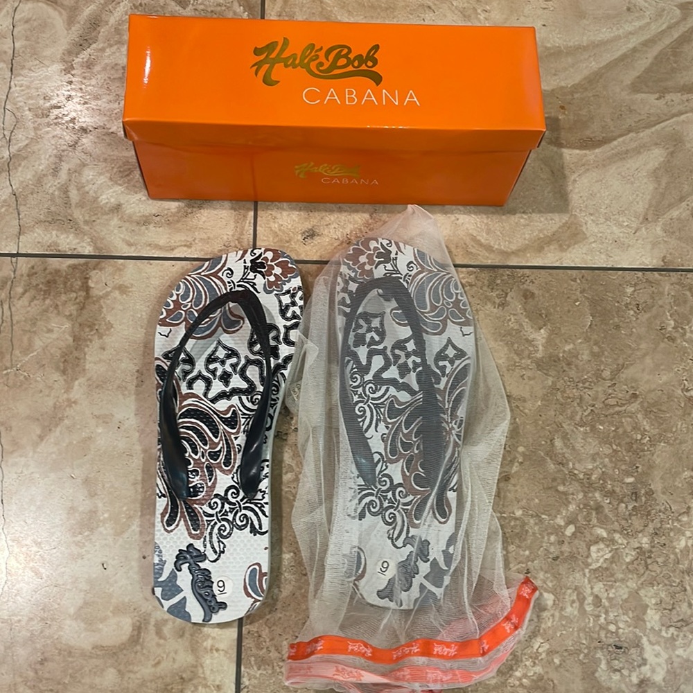 Brand new rubber flip flops